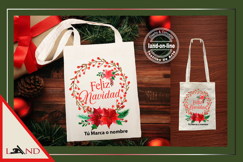 1. Tote Bag Navideño Beige