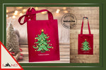 1. Tote Bag Navideño Rojo