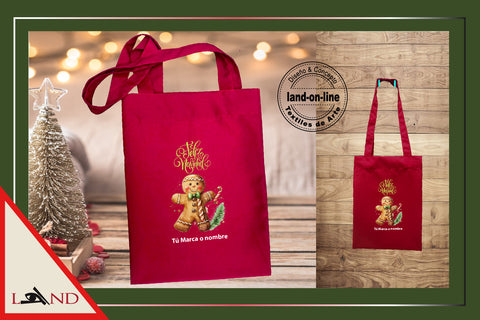 1. Tote Bag Navideño Rojo STANDARD